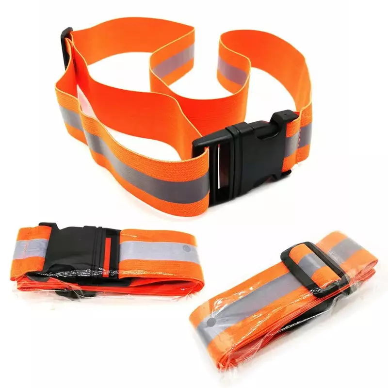 Cinturones reflectantes para correr, equipo de seguridad nocturno de alta visibilidad para niños, hombres y mujeres, cintura ajustable, cinturón elástico reflectante de seguridad