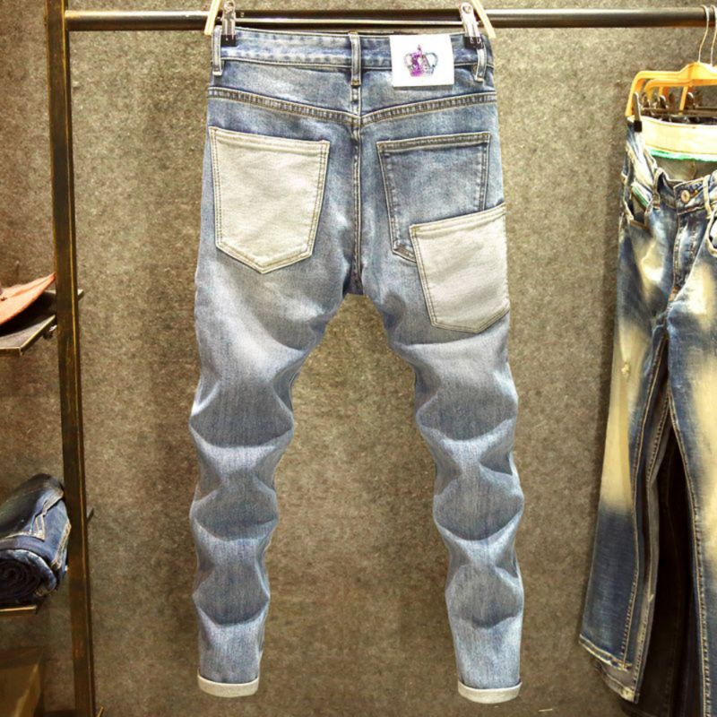 Jean Droit en Denim pour Homme, Pantalon Droit à Trous, Style Classique Européen et Américain, Streetwear, Cargo, y2k, 2023