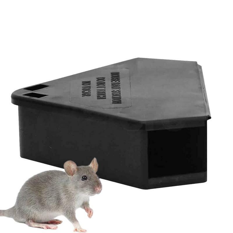 Outdoor Mice Bait Station Reusable Triangle Bait Station For Supermarkets Indoor And Outdoor Station Bait Boxes Home Supplies