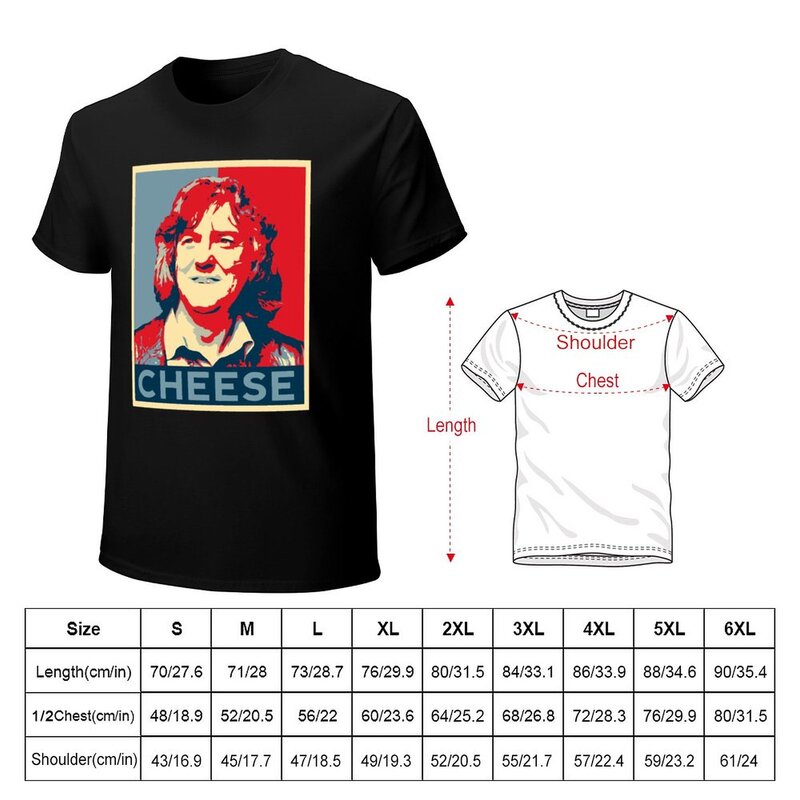 Cheese by James May t-shirt cute top abbigliamento estetico magliette alte da uomo