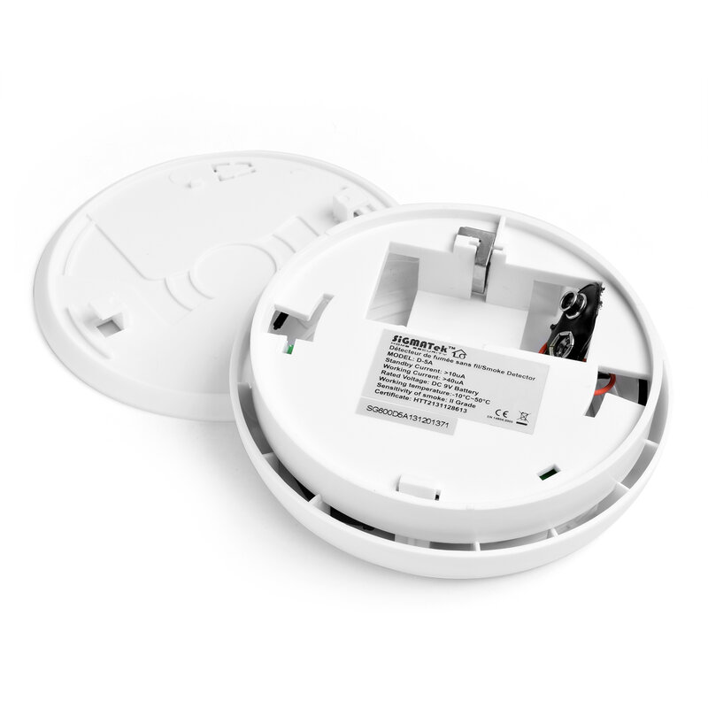 Sensores de alarma inalámbricos de protección contra incendios, Detector de humo/Incendios para sistema de alarma de seguridad para el hogar