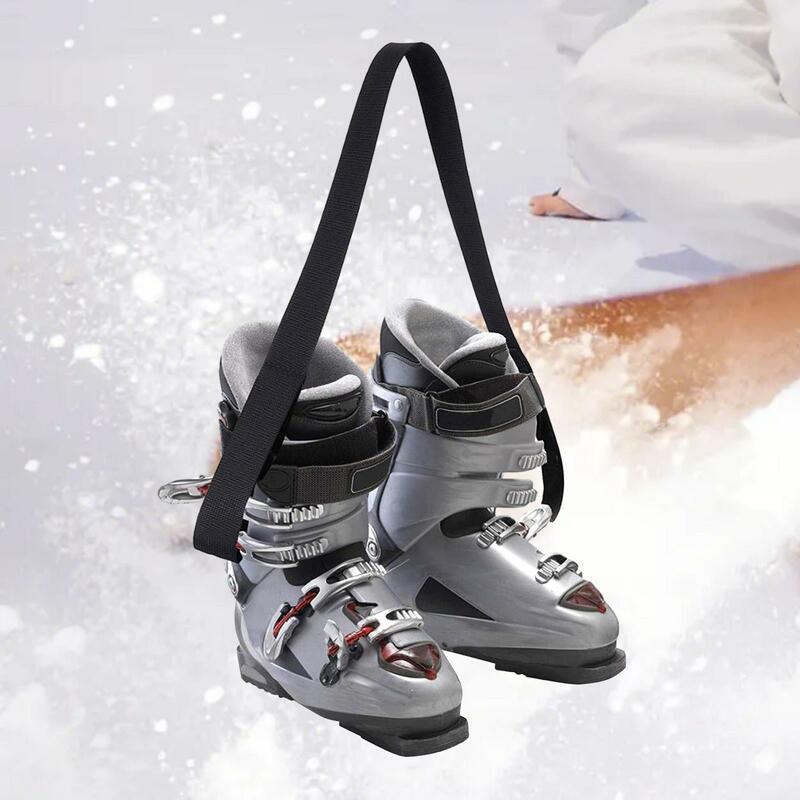 Buty narciarskie pasek poliestrowy lekki wytrzymały, odporny na zużycie but narciarski z prostymi ramiączkami do przenoszenia