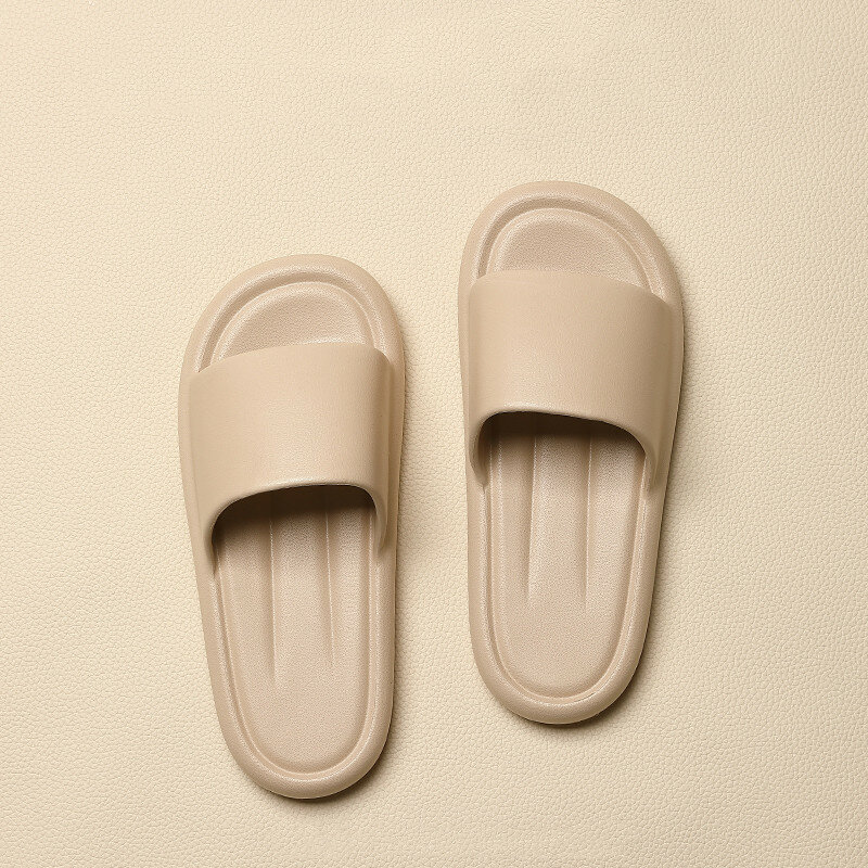 Summer Slippers Bathroom Non Slip Floor Flats Women Men Couples Shoe Thick Bottom Slides Indoor Outdoor Flip Flops Beach Sandals