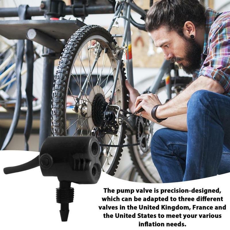 1Pcs Car Accessories Car Air Pump Thread Nozzle Adapter Car Pump Accessories Fast Conversion Head Clip Type Nozzle Bicycle