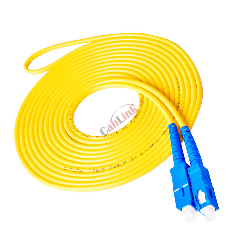 Cable de conexión de fibra óptica, accesorio de 2M SC piezas UPC SM Simplex SX 3,0mm 9/125um SC/UPC, 10 UPC-SC