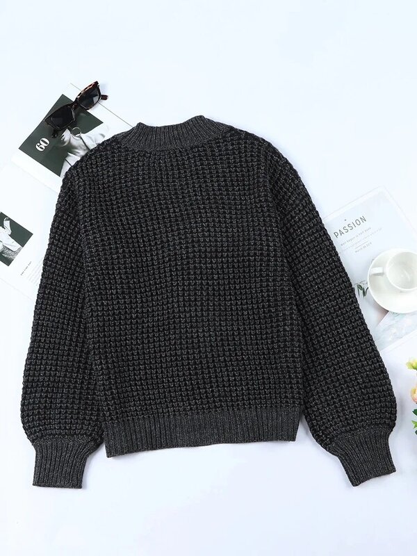 CMAZ Knitted Sweater Cardigan 2024 Winter Loose Soft Female Knitwear V-neck Long Sleeve Knit Sweater Coat Clothing LC2541575