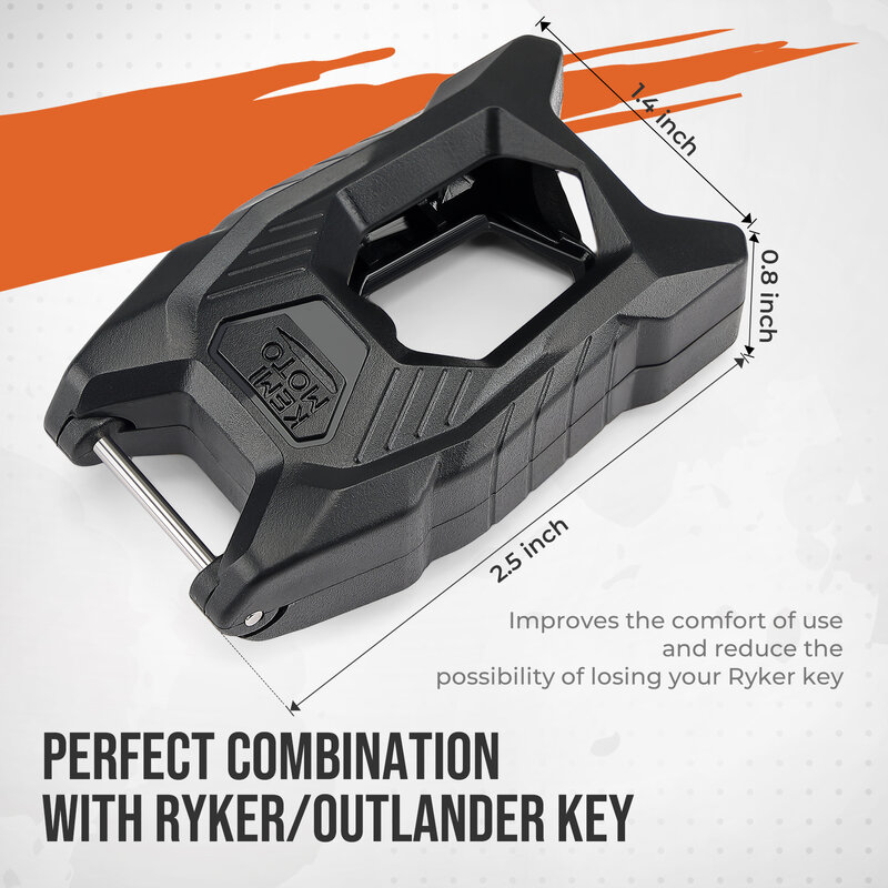 KEMIMOTO-Porte-clés noir pour Can-Am Ryker 600 900, accessoires de rallye sportif pour Can am Outlander 1000 XMR brp