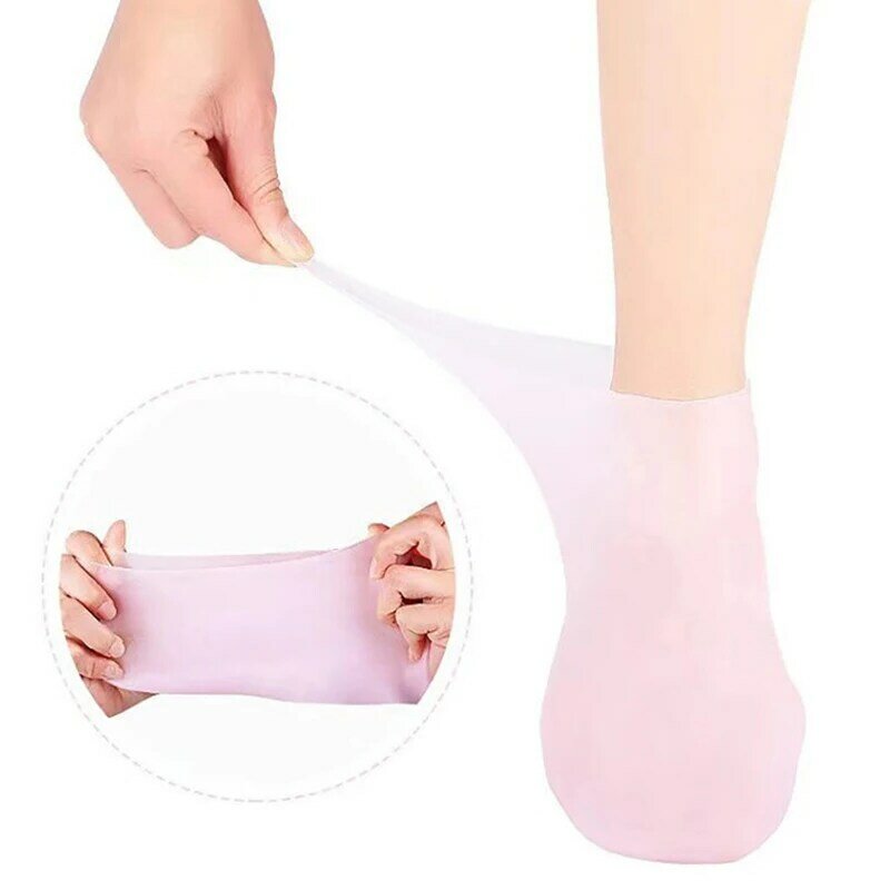 1 пара, увлажняющие силиконовые носки для защиты от трещин