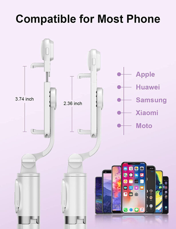 Bezprzewodowy Bluetooth Selfie Stick składany przenośny statyw z wypełnieniem światła migawki zdalnego sterowania dla androida iPhone Smartphone