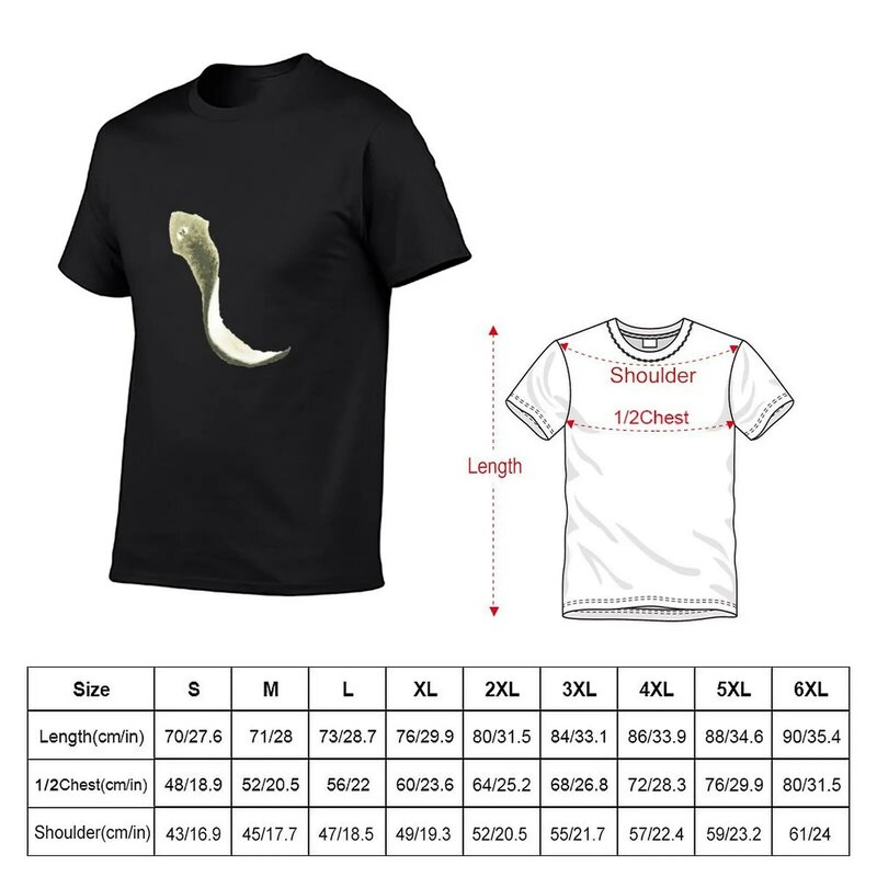 Watercolour Flatworm T-Shirt sports fans plus sizes summer top funny t shirts for men