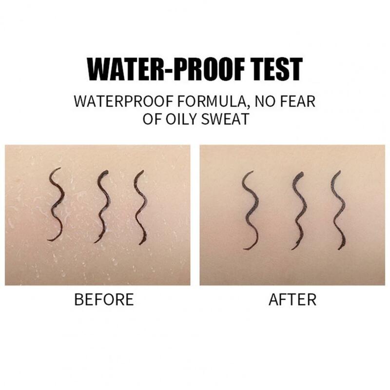 Stay-put Liquid Eyeliner Waterproof Black Eyeliner Long-lasting Fine Nib for Even Lines Sweat Water Resistant Makeup for Women