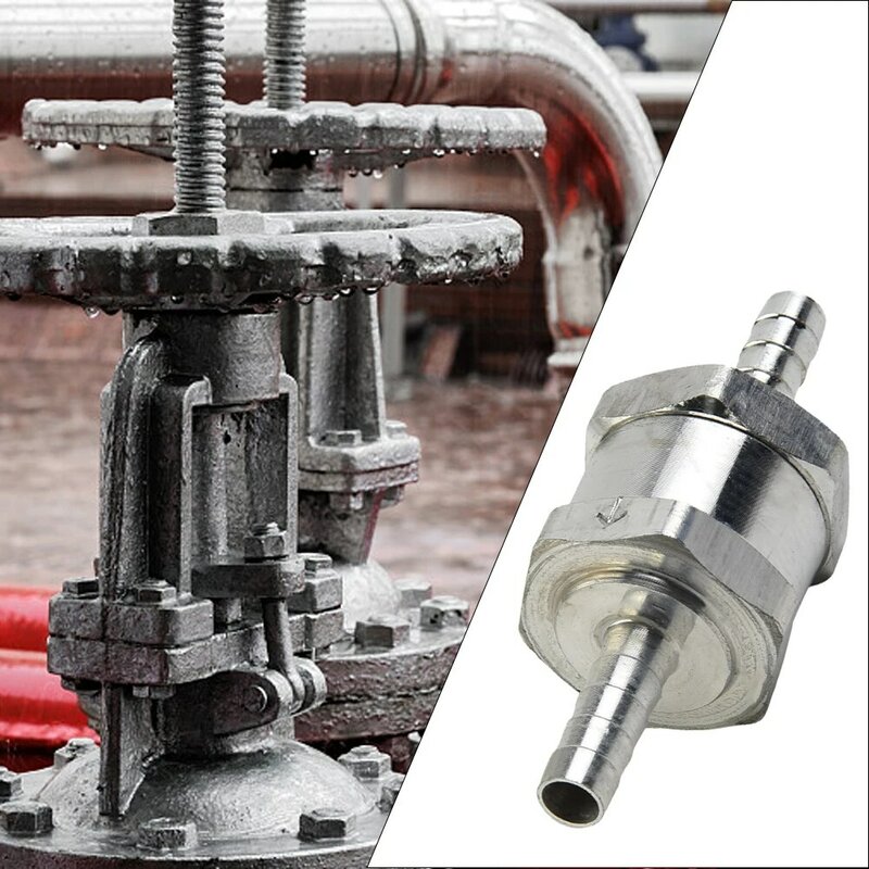 Односторонние клапаны 6/8/10/12 мм, 4 размера, алюминиевые топливные Невозвратные обратные клапаны, односторонние подходят для карбюраторов, прочный топливный клапан, оптовая продажа