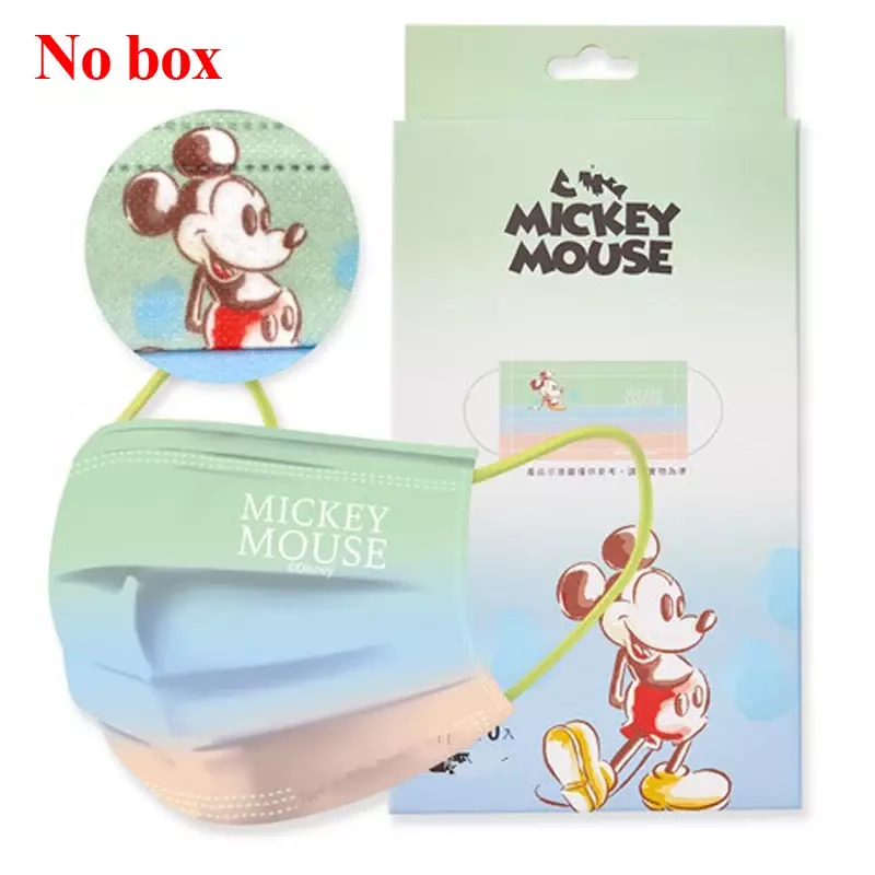 200/50 Disney Cartoon Face Masks Winnie Minnie Mickey Kawaii Adult Children Disposable Mouth Mascarillas 3ply Protective Earloop