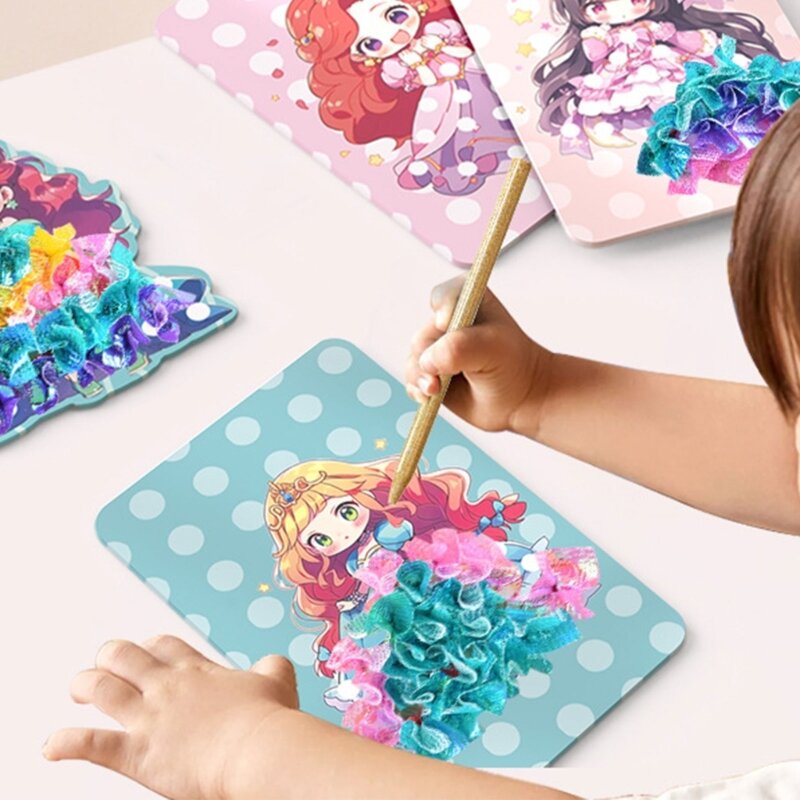 Conjunto disfraz princesa DIY para niñas, regalo Navidad, inspira imaginación con tela colorida, actividades envío