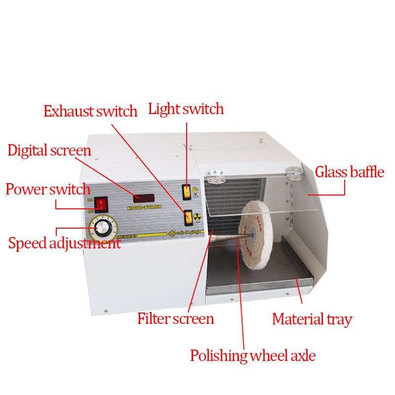 Mesin pemoles pengumpul debu berkecepatan variabel, sabuk ampelas kecepatan yang dapat diatur, mesin sabuk abrasif kecepatan variabel A