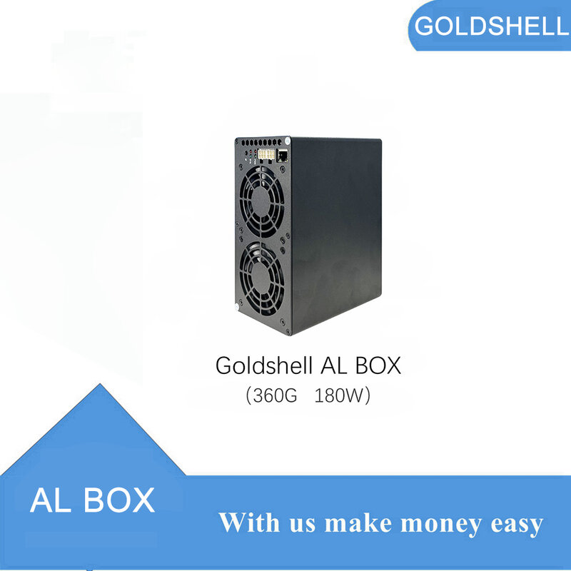 Goldshell ALPH Mineiro Blake3 Algoritmo Alaphium Mineração Máquina Crypto Hardware, 360G, 180W, AL CAIXA