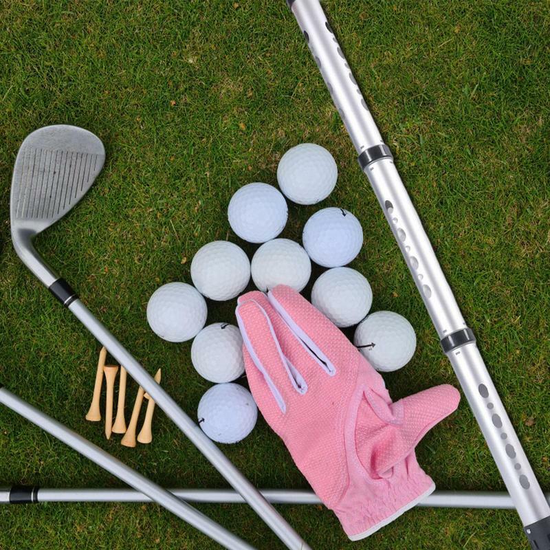 Golf Ball Shagger Tube Detachable Aluminum Alloy Golf Ball Retrievers Large-Capacity Balls Grabber For Standard Size Balls Ideal