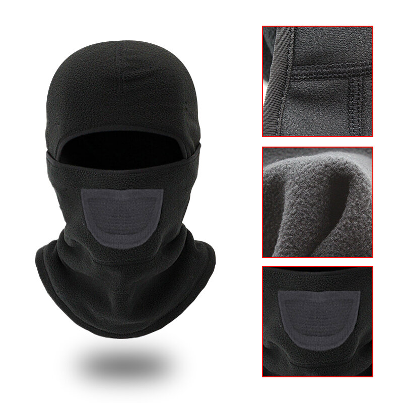 Winter Motorrad Fahren Thermische Maske mit Aktivkohle Filter Outdoor Winddicht Ski Maske Sicherheit Reflektierende Radfahren Kopfbedeckungen