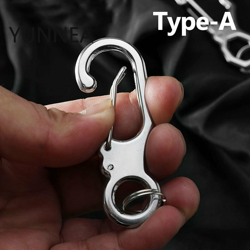 Edc tragbare Metall Schlüssel bund kreative Outdoor-Anti-Lost Schlüssel bund Damen Schlüssel bund 8-stellige Hundes chnalle Unterstützung Großhandel