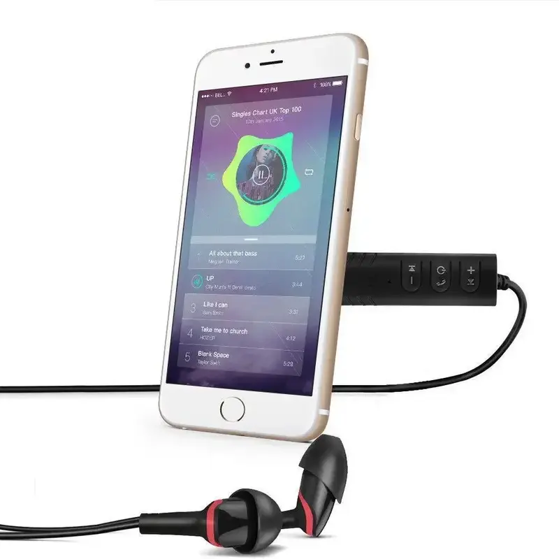 Adattatore ausiliario Audio per ricevitore Wireless Bluetooth 4.1 3 5mm vivavoce per auto Aux