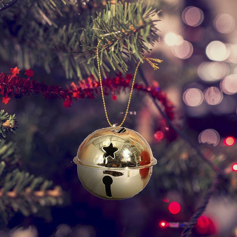 Rústico Jingle Bells para Porta, Enfeites De Natal, Vintage Tree Decor, 5 pcs