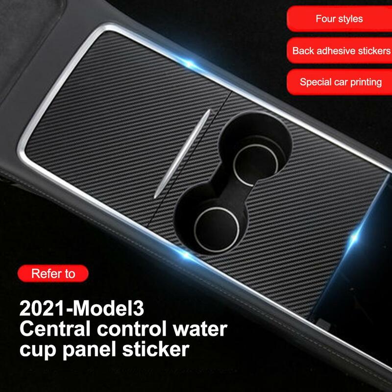 Car Central Control Panel Cover Trim Sticker For Tesla Y Retrofit Film Interior Decoration Accessorie J7j8