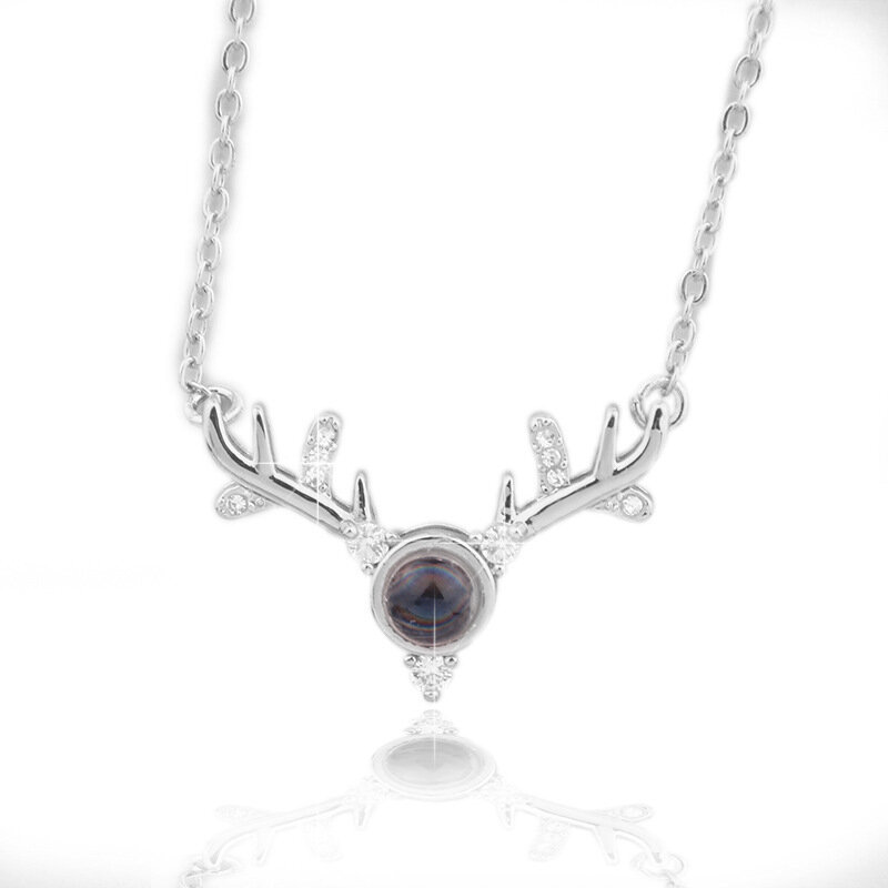 Медное ожерелье с новой проекцией, многоязычное ожерелье «Я люблю тебя», ювелирное изделие, подарок на день Святого Валентина, подвеска
