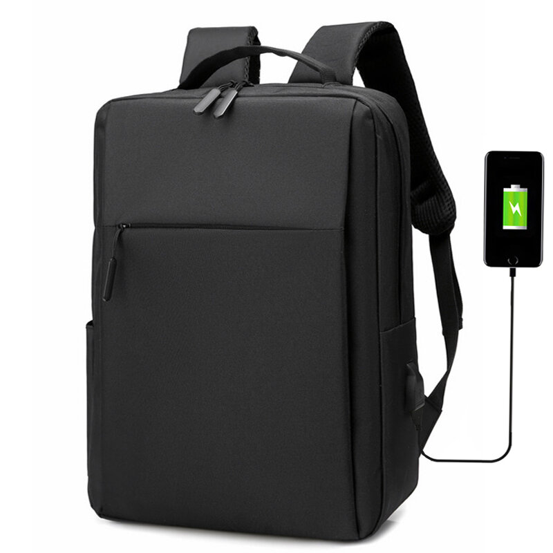 15.6 Cal Laptop mężczyźni plecak Nylon Travel męski plecak na laptopa Usb ładowanie komputera plecaki szkolne wodoodporna torba dla mężczyzn
