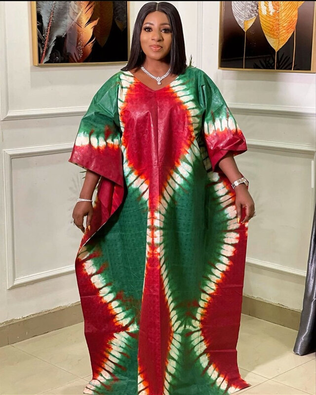 S-5XL Robes Africaines pour Femmes Printemps Été Afrique Femmes Polyester Impression Plus Taille Longue Robe Africaine Robes Vêtements Africains