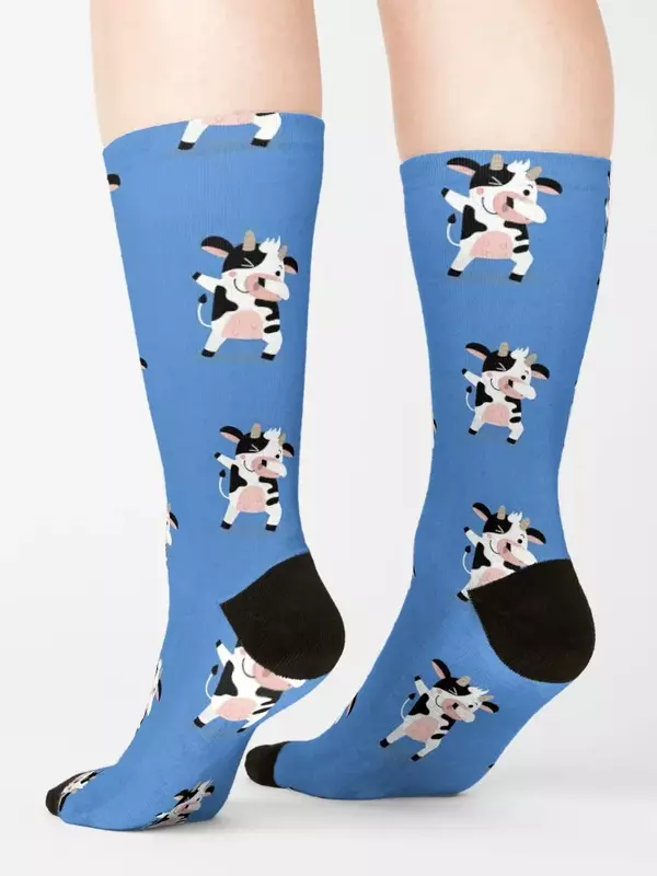Kuh tupfen Socken laufen Golf Sport Strümpfe Weihnachts geschenk Designer Mann Socken Frauen