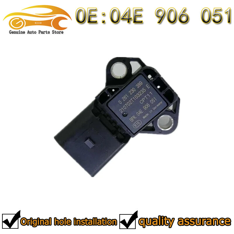 Untuk V-W Jetta 14-17 "Manifold Absolute Pressure Sensor MAP 0261230389 04E 906 051 261230388 0281002976 MPS752 04E906051