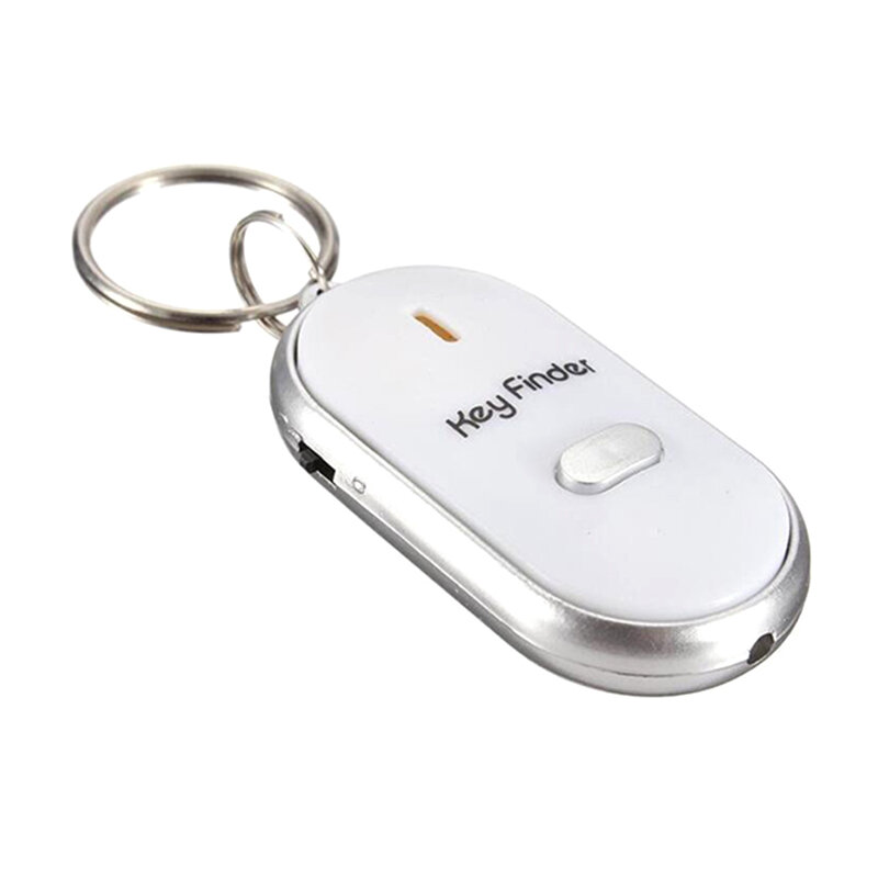 Localisateur de clés LED, localisateur de clés perdues, porte-clés, sifflet, contrôle du son, localisateur à distance, traceur de clés