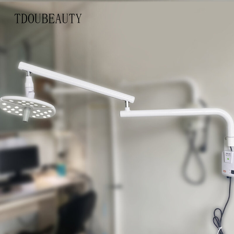 Lámpara de pared KD-2018B-1, luz LED sin sombras de 36W y 27 agujeros, operación en frío, brillo ajustable para clínicas dentales