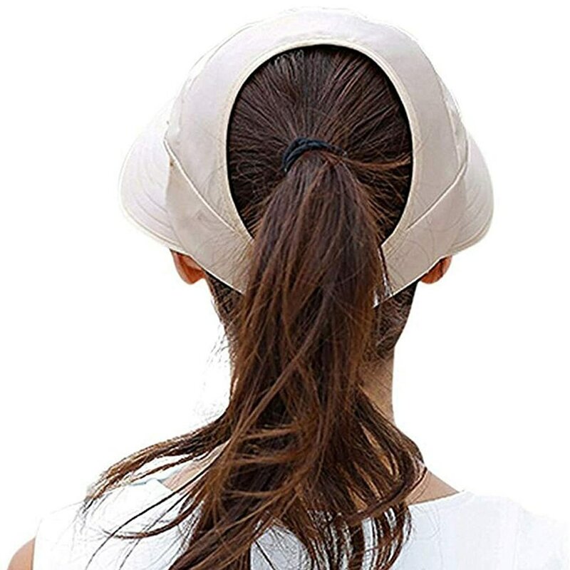 女性用つばの広い折りたたみ式安全帽子、ビーチ釣り用UV保護バイザーキャップ、夏