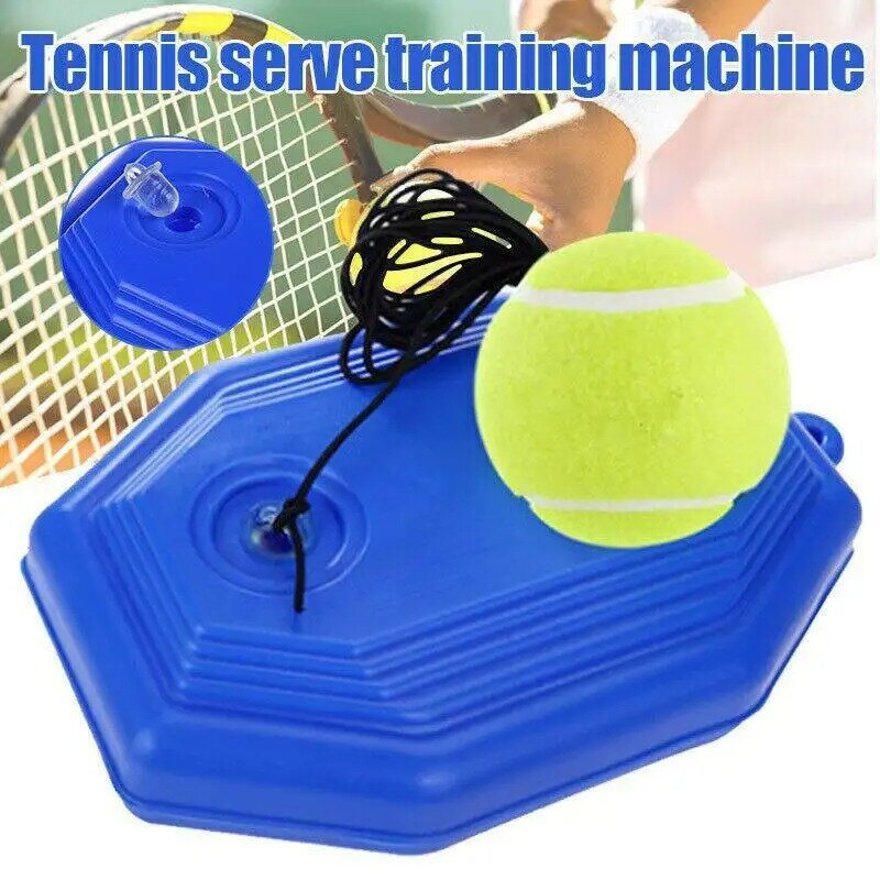 مدرب تنس منفرد محمول بحبل خيط ، كرة تنس ارتدادية ، أداة تدريب على الممارسة الذاتية للبالغين والأطفال ، للمبتدئين