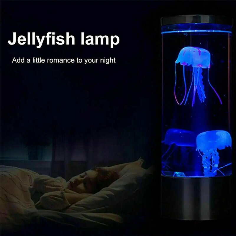 Lámpara Led de medusas de fantasía, luz nocturna de ambiente que cambia de Color Usb, decoración del hogar, dormitorio y sala de estar