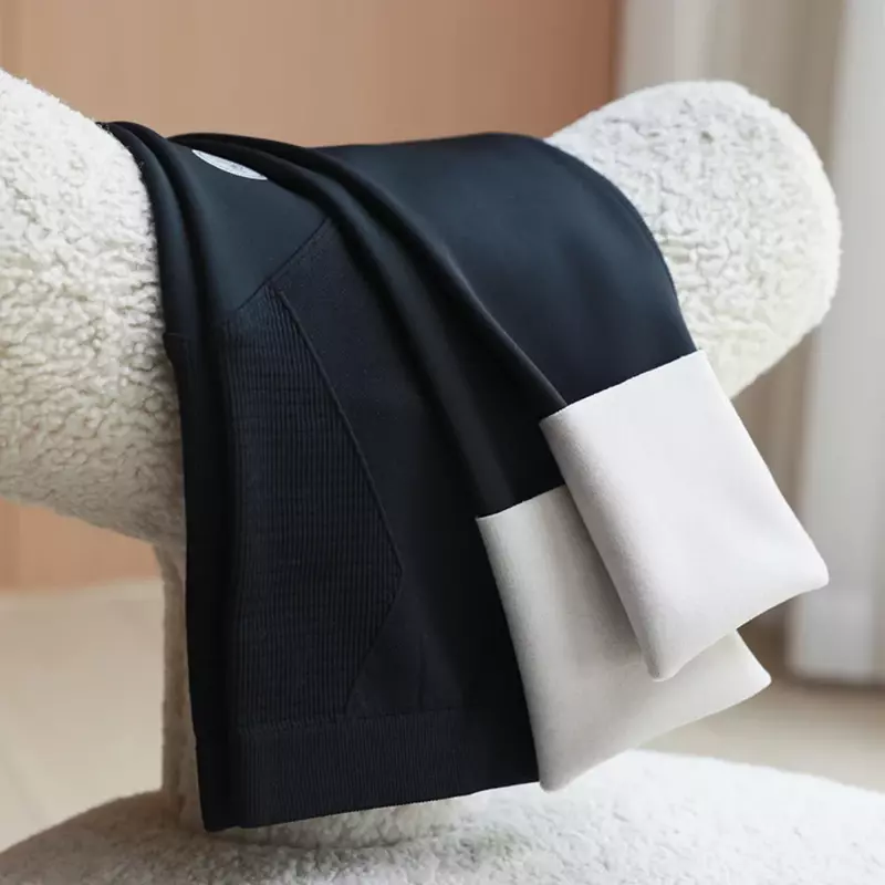 Jesienno-zimowe gęste legginsy ciążowe bezszwowe rozciągliwe dopasowanie dziewięciopunktowe spodnie ołówkowe odzież dla ciężarnych kobiet w ciąży