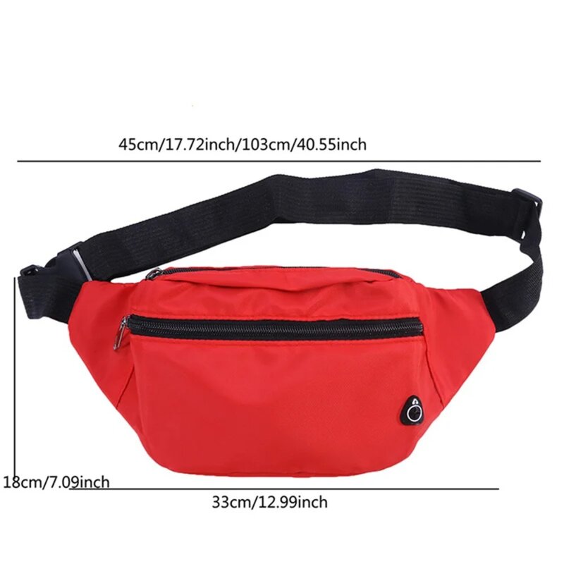 Однотонная поясная сумка, Модная легкая нейлоновая спортивная сумка для мужчин и женщин