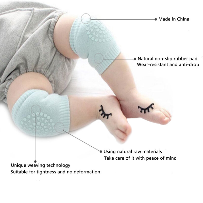 Bantalan Lutut Bayi Bantal Siku Merangkak Aman untuk Anak-anak Pelindung Balita Bayi Bantalan Lutut Pengaman Aksesori Anak Perempuan Laki-laki