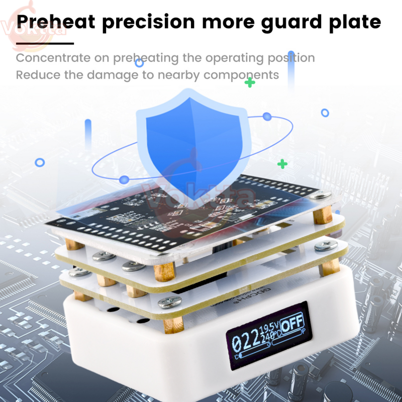 MHP30 New Mini Hot Plate Preheater LED Display PCB Board Soldering Heating Plate Rework Station Preheating Platform Repair Tools