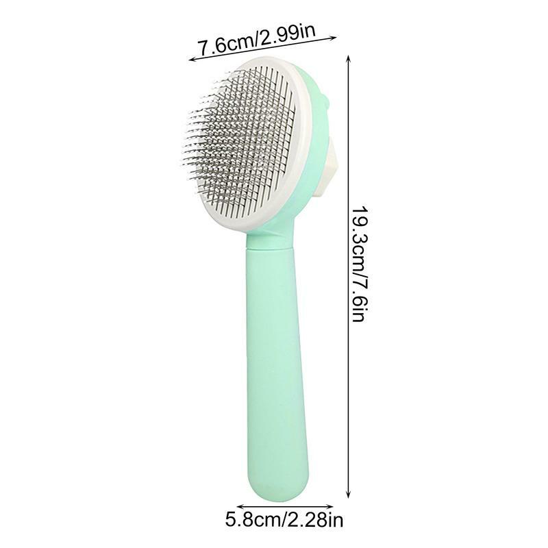 Slicker Brush for Cats Portable automatic hair removal comb Flexible Dog Shedding Brush with Release Button pets accessories