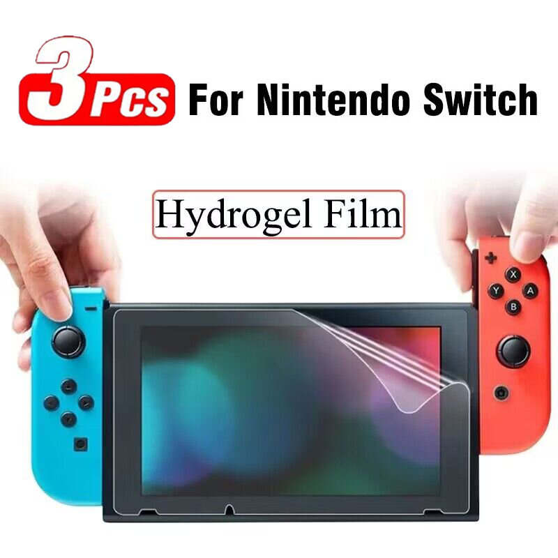 Pellicola idrogel opaca da 3 pezzi per Nintendo Switch Lite OLED pellicola protettiva morbida per schermo anteriore non in vetro