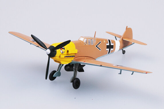 Easymodel 37280 BF-109E-7 JG27 Hélice Lutador Bombardeiro Montado Acabado Militar Estática Modelo De Plástico, Coleção ou Presente