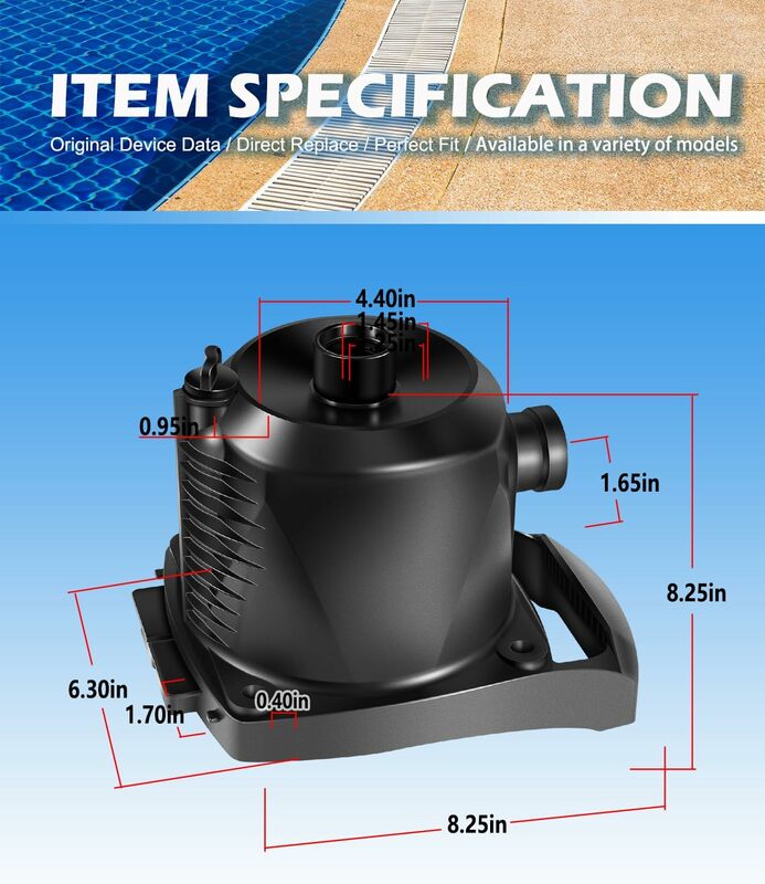 MX R0723100 Pool Pump Body Replacement Fit for Zodiac & Polaris PB4SQ Booster Pump Housing Part
