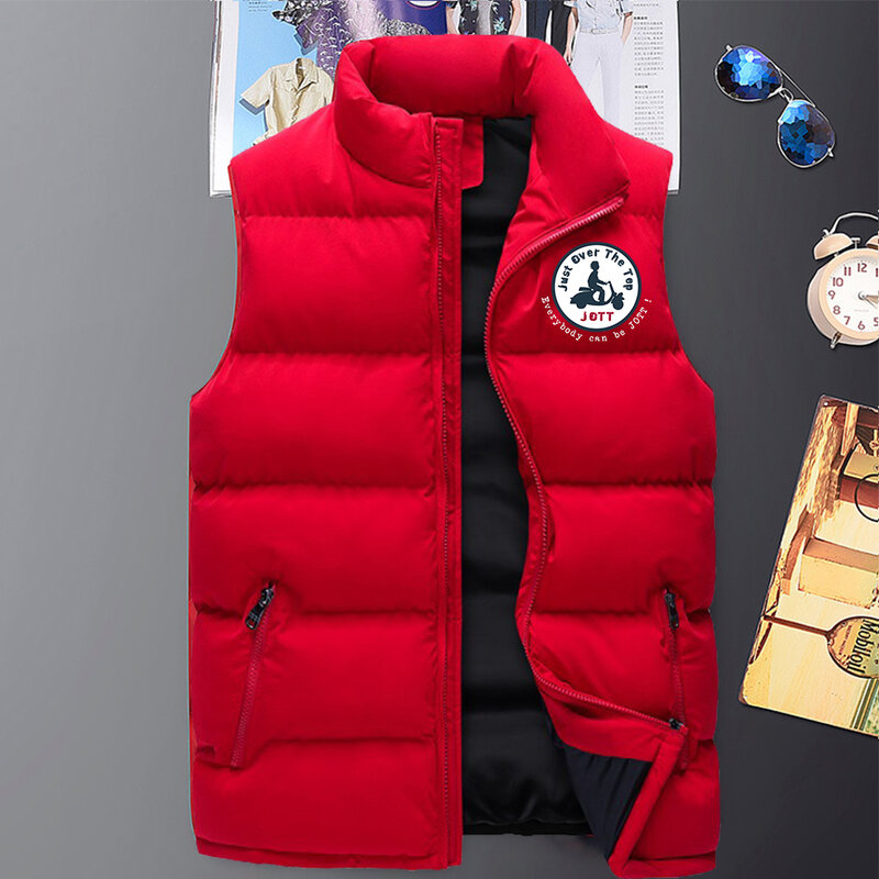 야외 스포츠 다운 조끼, 가을 겨울 럭셔리 여성 남성 방풍 민소매 퍼퍼 재킷, 남성 따뜻한 하이킹 천 조끼