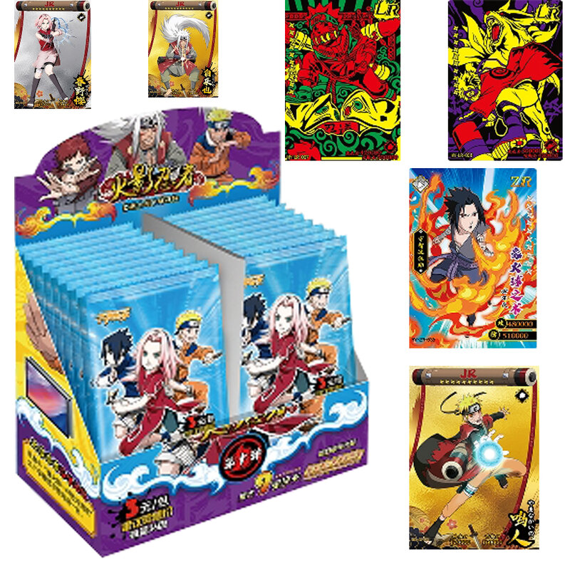 Tarjeta de precio de ganga para niños, tarjeta de colección de Naruto, HY-3-010, Hinata, Sakura, Sasuke, caja de refuerzo, TCG, Anime, Hobby, juguete, regalo