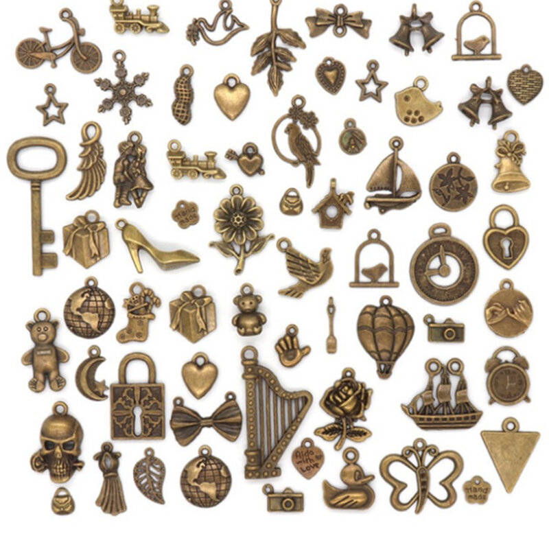 Llavero colgante de bronce antiguo retro, estilo mixto, se puede utilizar para decoración de fiesta, colgante de llave