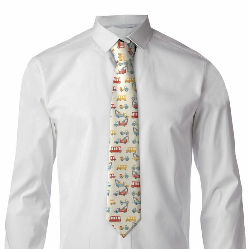 Klassische Krawatte Männer Krawatten für Hochzeits feier Geschäft Erwachsenen Krawatte lässig süße Autos auf der Straße Krawatte