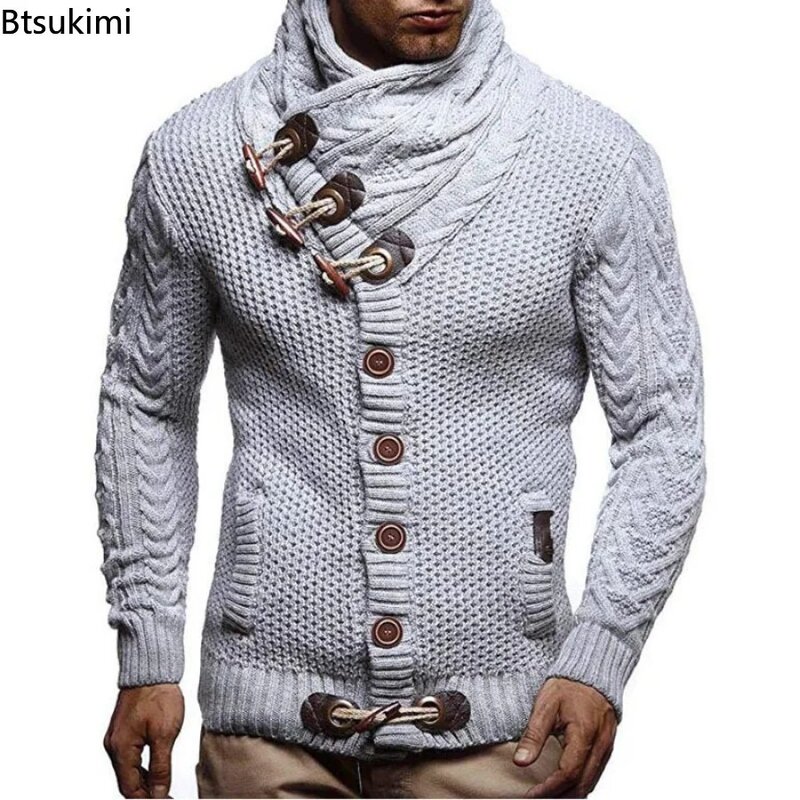 Autunno inverno uomo maglioni Streetwear abbigliamento dolcevita maglione uomo manica lunga pullover lavorati a maglia morbido caldo maglione di base maschile
