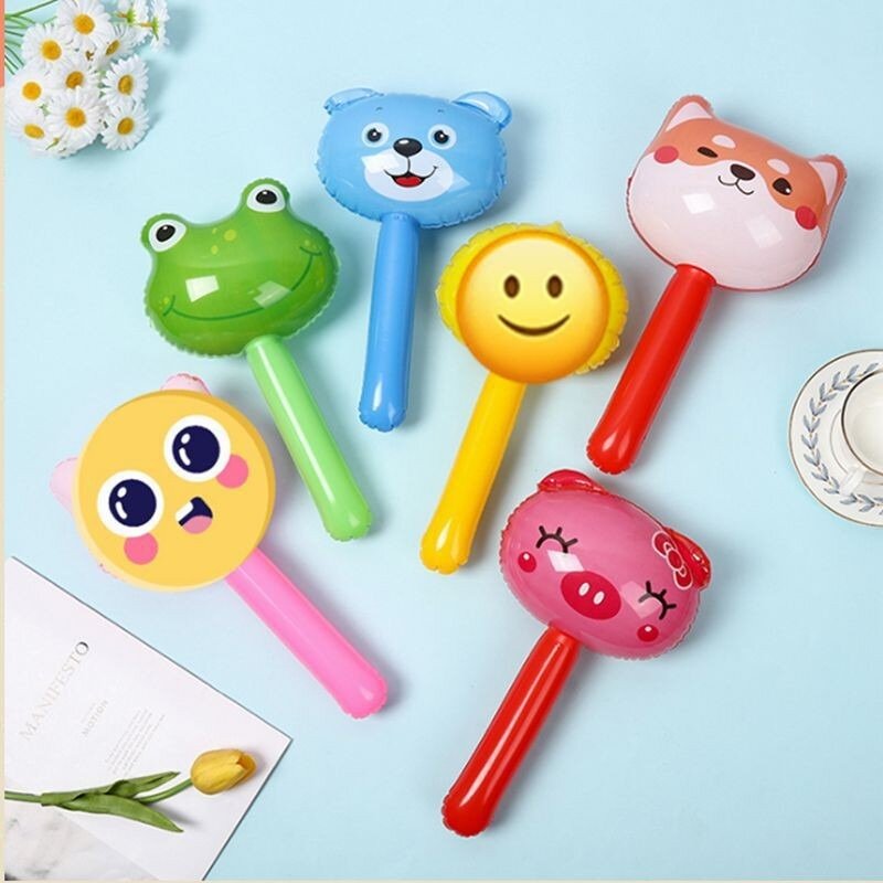 Martillo inflable pequeño con campana para niños, juguetes para jardín de infantes, regalo para el Día de los niños, juguetes para piscina